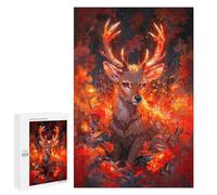 Rompecabezas 1000 PCS para Adolescentes The Curious Deer Rompecabezas para Adultos Juguete Decoración De Pared Difícil Difícil Desafiante De Completar 1000 PCS