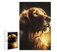 Rompecabezas 1000 PCS para Adolescentes The Dog of Golden Light Rompecabezas para Adultos Juego Práctico Pero Divertido Y Humorístico para Cumpleaños, Navidad 1000 PCS