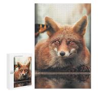 Rompecabezas 1000 PCS para Adolescentes The Fox and Butterfly Rompecabezas Juegos Familiares Ensamblaje De Patrones Cumpleaños Y Navidad 1000 PCS