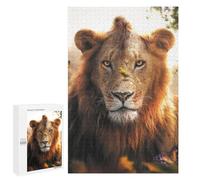 Rompecabezas 1000 PCS para Adolescentes The Lion and Butterflies Rompecabezas para Adultos Juego Práctico Regalo De Cumpleaños Regalo De Cumpleaños, Regalos, 1000 PCS