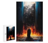 Rompecabezas 1000 PCS para Adolescentes The Pilgrim Before The Sealed Gate - The One Who Dared to Stand Rompecabezas para Adultos Juego Práctico Arte De Pared Desafiante De Completar 1000 PCS