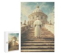 Rompecabezas 1000 PCS para Adolescentes The Pope Ascends to The Vatican Dome Rompecabezas para Adultos Juego Práctico Arte De Pared Desafiante De Completar 1000 PCS