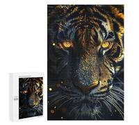 Rompecabezas 1000 PCS para Adolescentes Tiger Gold Black Animals Rompecabezas para Adultos Juguetes DIY para La Diversión Familiar Ayuda A Ejercitar El Cerebro 1000 PCS