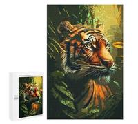 Rompecabezas 1000 PCS para Adolescentes Tiger Head Abstract Rompecabezas para Adultos Juguetes DIY para La Diversión Familiar Ayuda A Ejercitar El Cerebro 1000 PCS