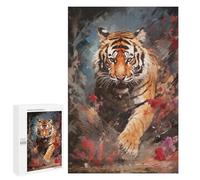 Rompecabezas 1000 PCS para Adolescentes Tiger in Paint Bird View Rompecabezas para Adultos Juego Práctico Pero Divertido Y Humorístico Regalo De Cumpleaños, Regalos, 1000 PCS