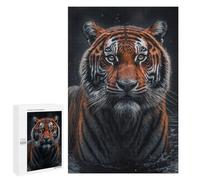 Rompecabezas 1000 PCS para Adolescentes Tiger Stand in The River Rompecabezas Juego De Ingenio Aliviador De Estrés Desafiante para Completar 1000 PCS