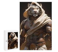 Rompecabezas 1000 PCS para Adolescentes Tiger Warrior Armor Statue Rompecabezas para Adultos Juegos Divertidos Difíciles Desafiantes De Completar 1000 PCS
