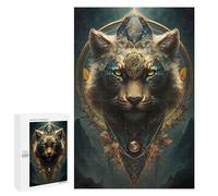 Rompecabezas 1000 PCS para Adolescentes Tiger Whimsical Rompecabezas para Adultos Juego Práctico Arte De Pared Desafiante De Completar 1000 PCS