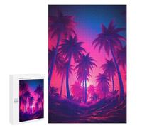 Rompecabezas 1000 PCS para Adolescentes Tropical Retro Dreamscape Rompecabezas para Adultos Juego Familiar Una Obra De Arte como Regalo para Toda La Familia 1000 PCS