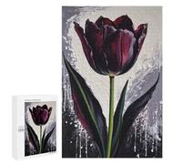 Rompecabezas 1000 PCS para Adolescentes Tulip Queen of Night Painting Rompecabezas para Adultos Juegos Familiares Carrera De Velocidad De Manos para Cumpleaños, Navidad 1000 PCS