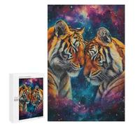 Rompecabezas 1000 PCS para Adolescentes Two Tigers In Love Rompecabezas Juego De Ingenio Aliviador De Estrés Desafiante para Completar 1000 PCS