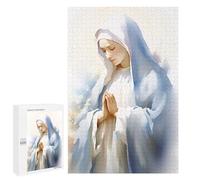 Rompecabezas 1000 PCS para Adolescentes Virgin Mary Watercolor Painting Rompecabezas para Adultos Juego Práctico Regalo De Cumpleaños Regalo De Cumpleaños, Regalos, 1000 PCS