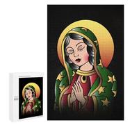 Rompecabezas 1000 PCS para Adolescentes Virgin of Guadalupe MX Rompecabezas para Adultos Juego Familiar Decoración del Hogar para Cumpleaños, Navidad 1000 PCS