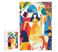 Rompecabezas 1000 PCS para Adolescentes Vivid Fauvist Vision of Las Meninas Rompecabezas para Adultos Juego Práctico Arte De Pared Desafiante De Completar 1000 PCS