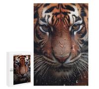 Rompecabezas 1000 PCS para Adolescentes Wet Tiger Closeup Rompecabezas para Adultos Juego Práctico Pero Divertido Y Humorístico para Cumpleaños, Navidad 1000 PCS