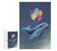 Rompecabezas 1000 PCS para Adolescentes Whale Hello There Rompecabezas para Adultos Juego Práctico Arte De Pared Desafiante De Completar 1000 PCS