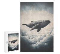 Rompecabezas 1000 PCS para Adolescentes Whale in The Sky-7 Rompecabezas para Adultos Juegos Divertidos Difíciles Desafiantes De Completar 1000 PCS