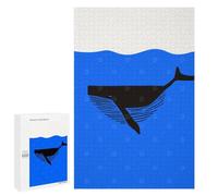 Rompecabezas 1000 PCS para Adolescentes Whale Silhouette Rompecabezas DIY Juguetes Una Obra De Arte como Regalo para Toda La Familia 1000 PCS
