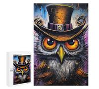 Rompecabezas 1000 PCS para Adolescentes Whimsical Owl Art Print Rompecabezas para Adultos Juegos Relajantes Difícil Difícil Desafío Educativo 1000 PCS