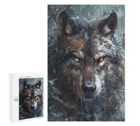 Rompecabezas 1000 PCS para Adolescentes Wolf Fantasy Abstract Art Rompecabezas Juego De Ingenio Aliviador De Estrés Desafiante para Completar 1000 PCS