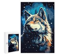 Rompecabezas 1000 PCS para Adolescentes Wolf Winter Snow Pixel Art Rompecabezas para Adultos Juegos De Relajación Vacaciones En Casa Matar El Tiempo 1000 PCS
