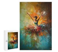 Rompecabezas 1000 PCS para Adolescentes Woman Dancing in Abstract Art Rompecabezas Juegos Familiares Ensamblaje De Patrones Cumpleaños Y Navidad 1000 PCS