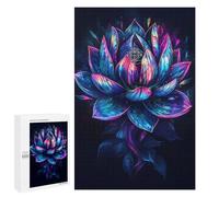 Rompecabezas 1000 PCS para Adolescentes Wonderful Lotus Flower Rompecabezas Juego De Ingenio Aliviador De Estrés Desafiante para Completar 1000 PCS