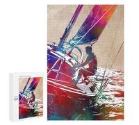 Rompecabezas 1000 PCS para Adolescentes Yachting Sport Art Rompecabezas para Adultos Juegos De Relajación Vacaciones En Casa Matar El Tiempo 1000 PCS