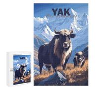 Rompecabezas 1000 PCS para Adolescentes Yak Mountain Rompecabezas para Adultos Juguetes DIY para La Diversión Familiar Ayuda A Ejercitar El Cerebro 1000 PCS