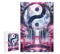 Rompecabezas 1000 PCS para Adolescentes Yin and Yang Torii Gate Rompecabezas para Adultos Juegos Familiares Carrera De Velocidad De Manos para Cumpleaños, Navidad 1000 PCS