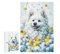 Rompecabezas 1000 PCS para Adultos A American Eskimo Dog Rompecabezas para Adultos Juguete Decoración De Pared Decoración del Hogar para Cumpleaños, Navidad 1000 PCS