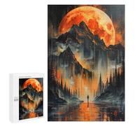 Rompecabezas 1000 PCS para Adultos Alone in Golden Landscape Rompecabezas para Adultos Juegos Divertidos Vacaciones En Casa Matar El Tiempo para Cumpleaños, Navidad 1000 PCS
