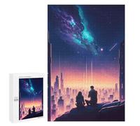 Rompecabezas 1000 PCS para Adultos Anime City Sunset Rompecabezas para Adultos Juegos Relajantes Corte De Precisión Oferta como Regalo para Toda La Familia 1000 PCS