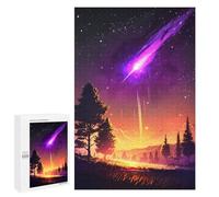 Rompecabezas 1000 PCS para Adultos Asteroid Sunset Landscape Rompecabezas para Adultos Juguetes De Bricolaje Pero Divertidos Y Humorísticos para Cumpleaños, Navidad 1000 PCS
