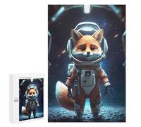 Rompecabezas 1000 PCS para Adultos Astronaut Fox in Space Rompecabezas para Adultos Juguete Decoración De Pared Decoración Perfecta Regalos para Reducir El Estrés 1000 PCS