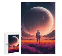 Rompecabezas 1000 PCS para Adultos Astronaut on Alien Planet -14 Rompecabezas para Adultos Juegos Familiares Carrera De Velocidad Manual Regalos para Amigos Y Familiares 1000 PCS