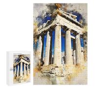 Rompecabezas 1000 PCS para Adultos Athens in Watercolor Rompecabezas para Adultos Juguetes De Bricolaje Pero Divertidos Y Humorísticos para Cumpleaños, Navidad 1000 PCS