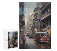 Rompecabezas 1000 PCS para Adultos Bangkok Thailand in Oil Rompecabezas para Adultos Juegos Divertidos Vacaciones En Casa Matar El Tiempo para Cumpleaños, Navidad 1000 PCS