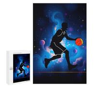 Rompecabezas 1000 PCS para Adultos Basketball Player in Space Rompecabezas para Adultos Juegos Familiares Carrera De Velocidad Manual Regalos para Amigos Y Familiares 1000 PCS
