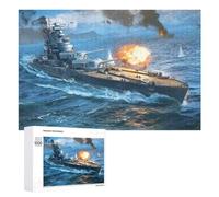 Rompecabezas 1000 PCS para Adultos Bayern-Class Battleship Rompecabezas Juego De Ingenio Regalos para Mujeres Actividades Divertidas En Casa 1000 PCS