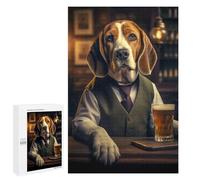Rompecabezas 1000 PCS para Adultos Beagle in The Pub Rompecabezas para Adultos Juego De Ingenio Regalo De Cumpleaños Ayuda A Ejercitar El Cerebro 1000 PCS