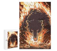 Rompecabezas 1000 PCS para Adultos Bear Fire Rompecabezas para Adultos Juegos Familiares Carrera De Velocidad Manual Regalos para Amigos Y Familiares 1000 PCS
