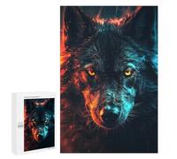 Rompecabezas 1000 PCS para Adultos Black Wolf Unleashed Rompecabezas Juego Familiar Difícil Oferta Difícil como Regalo para Toda La Familia 1000 PCS