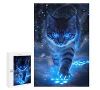 Rompecabezas 1000 PCS para Adultos Blue-Eyed Cat in Snow Rompecabezas para Adultos Juguete Decoración De Pared Decoración del Hogar para Cumpleaños, Navidad 1000 PCS