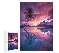 Rompecabezas 1000 PCS para Adultos Bora Bora Sunset Rompecabezas para Adultos Juguetes De Bricolaje Pero Divertidos Y Humorísticos para Cumpleaños, Navidad 1000 PCS
