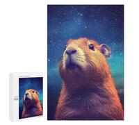 Rompecabezas 1000 PCS para Adultos Capybara Night Galaxy Rompecabezas para Adultos Juegos Relajantes Corte De Precisión Oferta como Regalo para Toda La Familia 1000 PCS