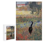 Rompecabezas 1000 PCS para Adultos Cat in Flower Field Rompecabezas para Adultos Juego De Ingenio Regalo De Cumpleaños Ayuda A Ejercitar El Cerebro 1000 PCS