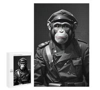 Rompecabezas 1000 PCS para Adultos Chimpanzee Army Funny Bnw Rompecabezas para Adultos Juego De Ingenio Regalo De Cumpleaños Ayuda A Ejercitar El Cerebro 1000 PCS