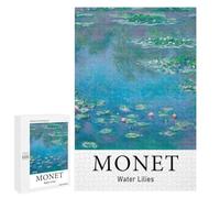 Rompecabezas 1000 PCS para Adultos Claude Monet Water Lilies Rompecabezas para Adultos Juguetes De Bricolaje Pero Divertidos Y Humorísticos para Cumpleaños, Navidad 1000 PCS