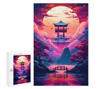 Rompecabezas 1000 PCS para Adultos Colorful Painting Japanese Rompecabezas para Adultos Juguetes De Bricolaje Pero Divertidos Y Humorísticos para Cumpleaños, Navidad 1000 PCS